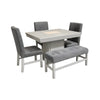 Comedor Holanda Tapizado 4P (3S+1B)