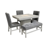 Comedor Holanda Tapizado 4P (3S+1B)