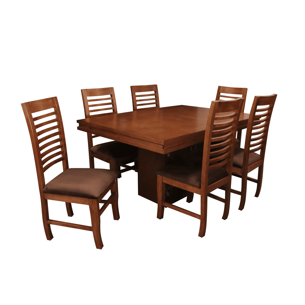 Comedor 6 Sillas California Chapa Nogal