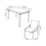 Comedor Keisho 6 sillas