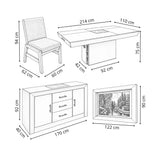 Comedor Holanda Tapizado 8S