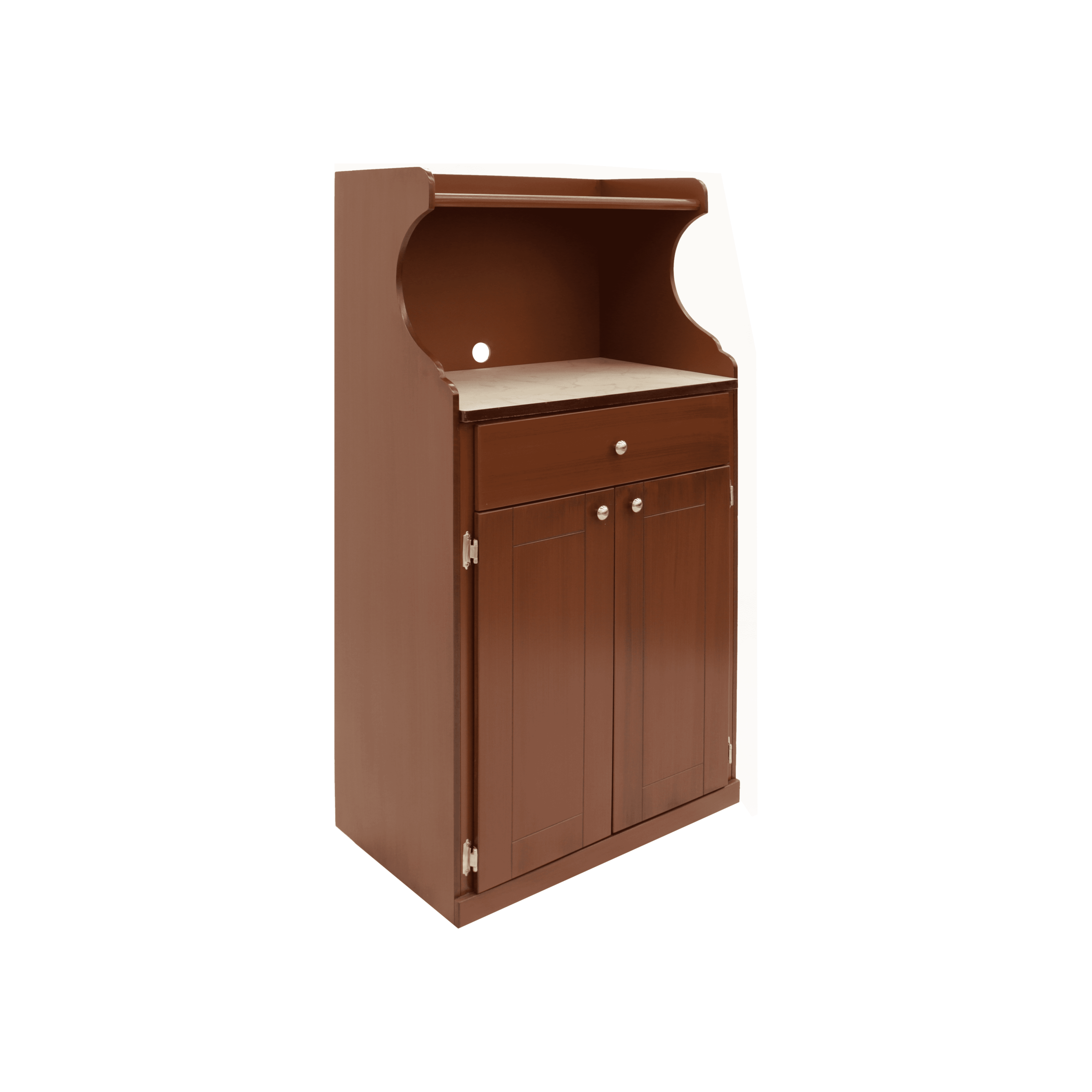 Alacena Para Microondas Daphne Nogal lateral