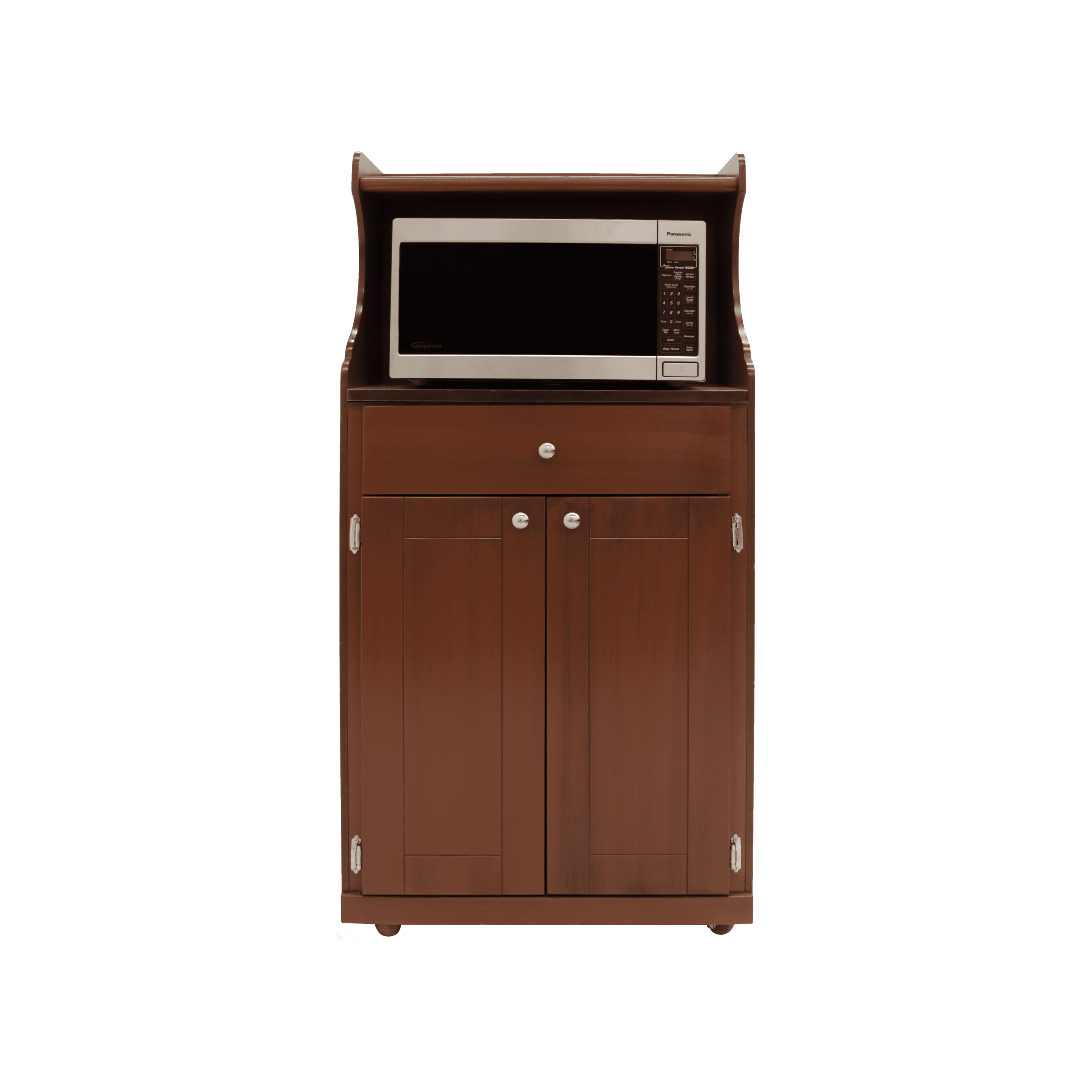 Alacena Para Microondas Daphne Nogal frente c/microondas