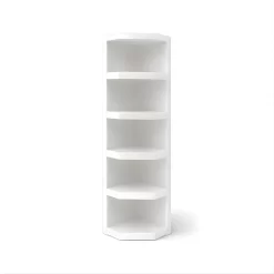 Librero Esquinero - Blanco