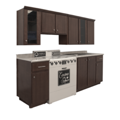 Cocina Integral 2.40m. España Nogal