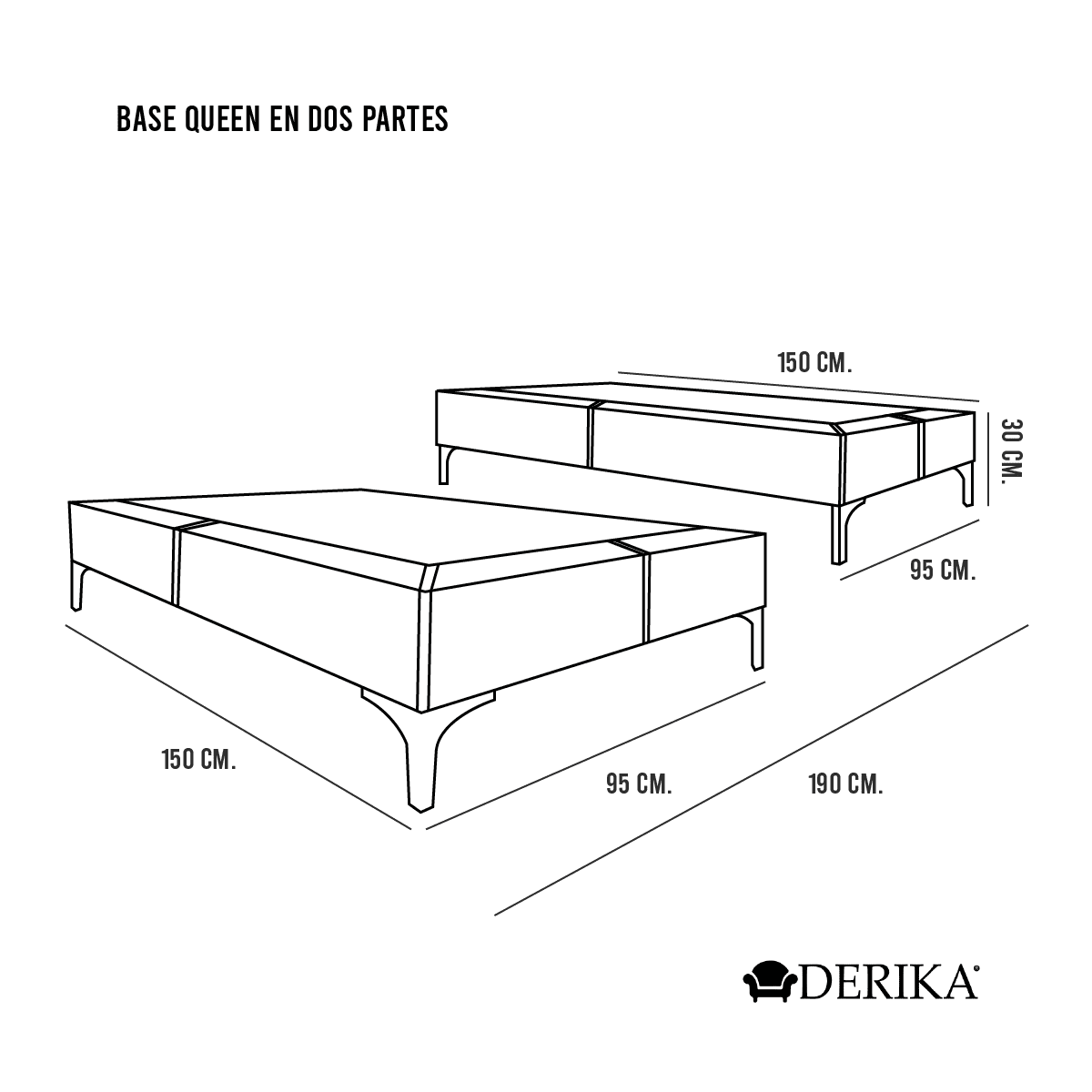 Base de cama Queen