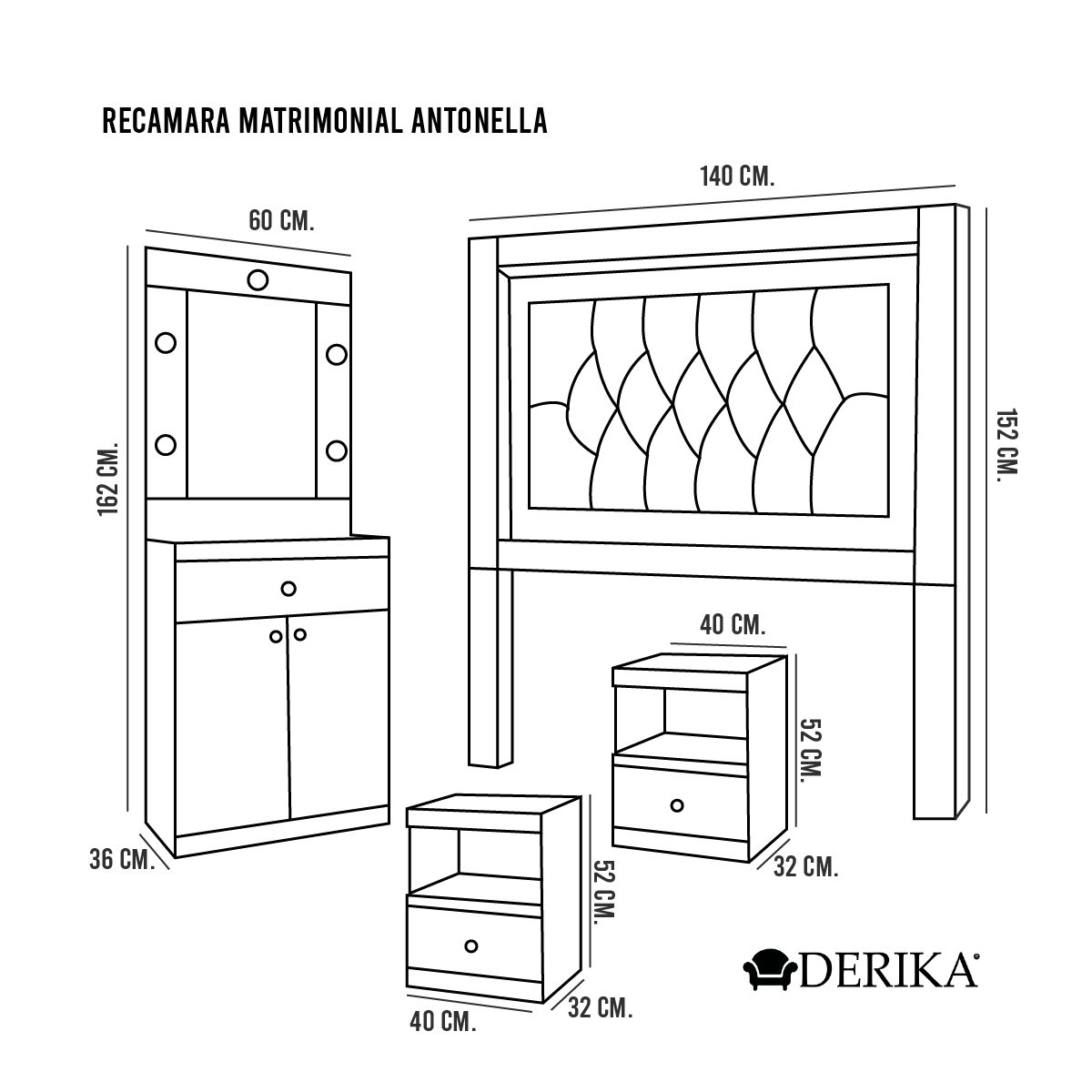 Recamara valery King Size