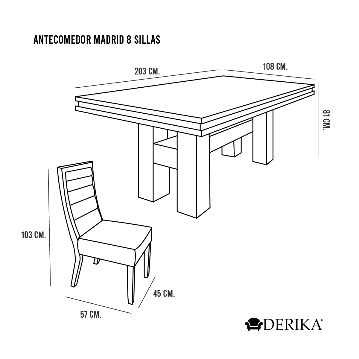Antecomedor Madrid 8s
