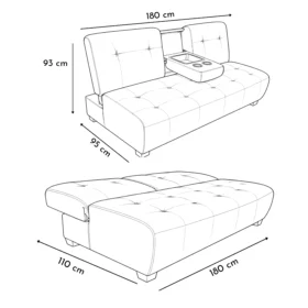 SOFA CAMA DAVO MEDIDAS