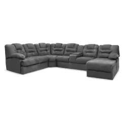 Sala Hermes Curvo Chaise (1Rec) - Gris Oxford