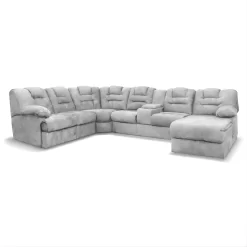 Sala Hermes Curvo Chaise (1Rec) - Gris Plata