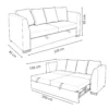 SOFA CAMA SCARLET MEDIDA